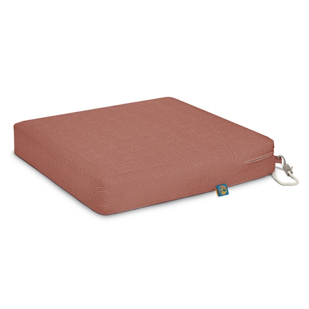 Classic Accessories Weekend 21" x 21" x 3" Dining Seat Cushion, Cedarwood CCWCH21213